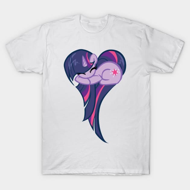 Heart Of Twilight Sparkle T-Shirt by BambooDog